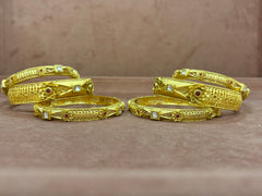 Gold bangles