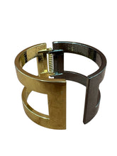 Stylish Dual-Tone Cuff Bracelet