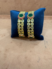 Kundan bangles