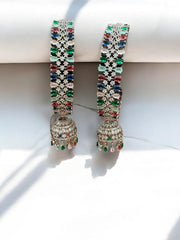 Diamond Bangles with jhumki