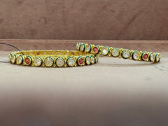 Kundan bangles