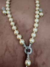 Elegant Pearl Necklace Set with Diamond Accents - Available in different colours