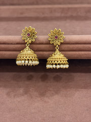 Exquisite gold-finish temple jewelry