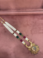 Traditional Peacock Motif Necklace and Earrings set
