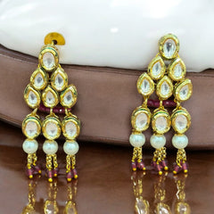 Exquisite Kundan Necklace with earrings