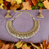 Gold plated Necklace with earrings