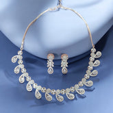 Dazzling Teardrop Necklace and Earring Set