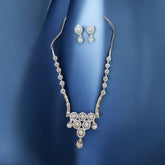 Elegant Circular Motif Necklace and Earring Set