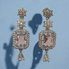 Elegant Necklace and Earring Set with Sparkling Gemstones
