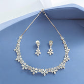 Elegant Floral Necklace & Earring Set