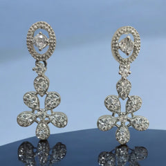 Elegant Floral Necklace & Earring Set