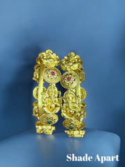 Bangle Golden with Ganpati idol