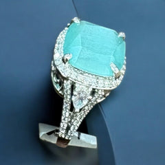 AD Ring - Aqua marine