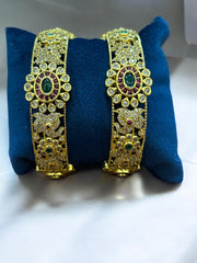 Exquisite Gold-Plated Bangles - “Timeless Elegance & Grandeur”