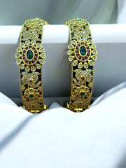 Exquisite Gold-Plated Bangles - “Timeless Elegance & Grandeur”