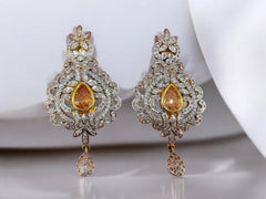 Elegant Interchangeable Gemstone Earrings - A Statement of Luxury
