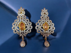 Elegant Interchangeable Gemstone Earrings - A Statement of Luxury
