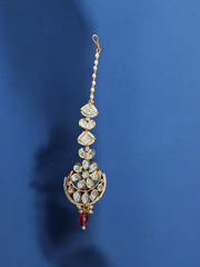 Elegant Kundan Maang Tikka - Traditional Ethnic Jewelry