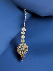 Elegant Kundan Maang Tikka - Traditional Ethnic Jewelry