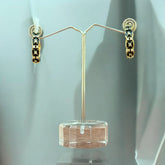 Elegant Gold Textured Hoop Earrings