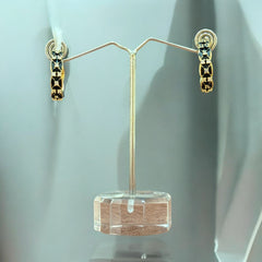 Elegant Gold Textured Hoop Earrings