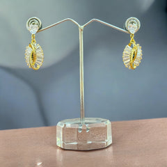 Luxury Gold & Zirconia Drop Earrings