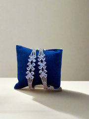 Elegant Floral Diamond Bangles