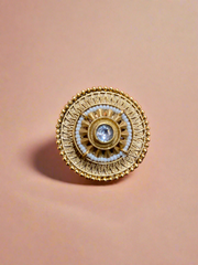 Timeless Gold colour Plated Statement Ring