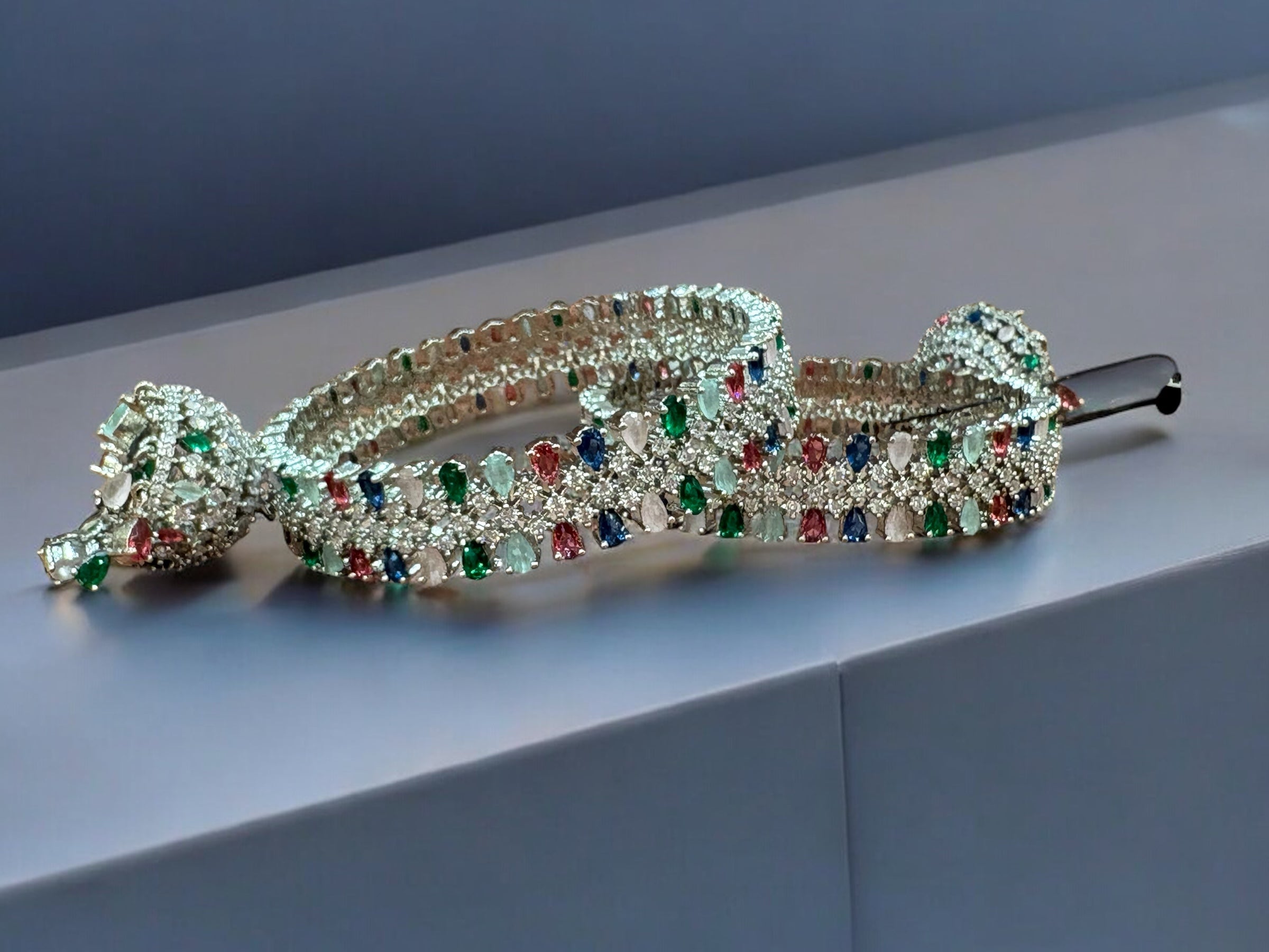Diamond Bangles with jhumki