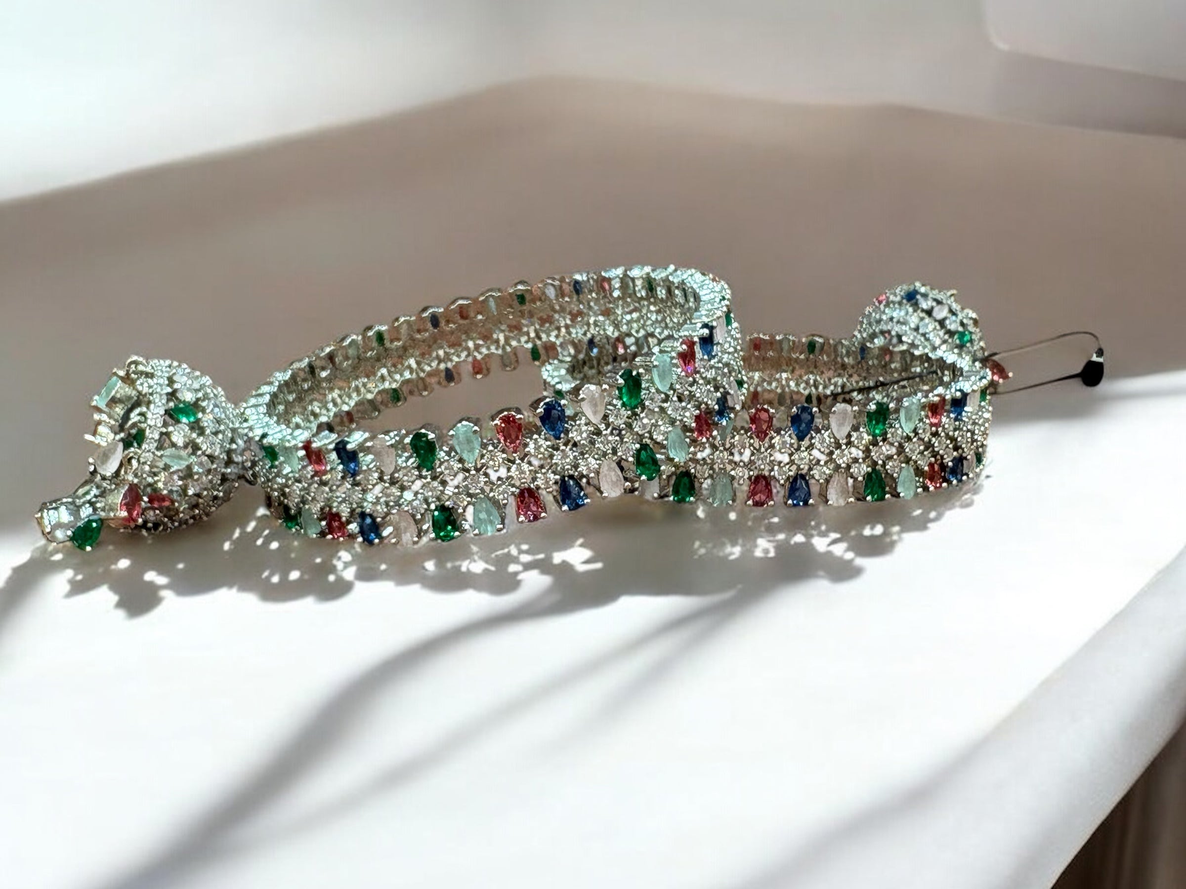 Diamond Bangles with jhumki