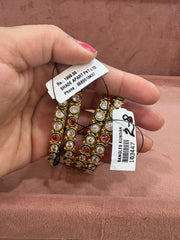 Kundan bangles