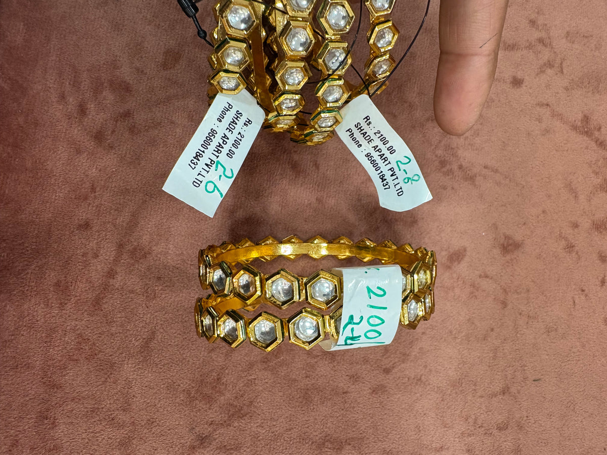 Kundan bangles