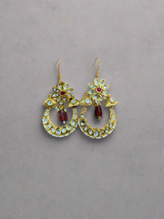 Elegant Gold-Plated Choker Necklace with Matching Earrings