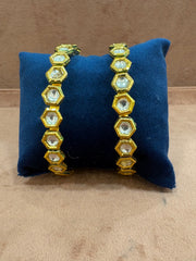 Kundan bangles