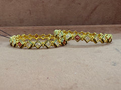 Kundan bangles
