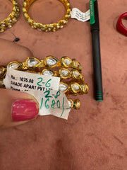 Kundan bangles