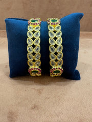 Kundan bangles