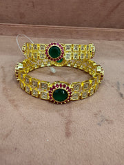 Kundan bangles