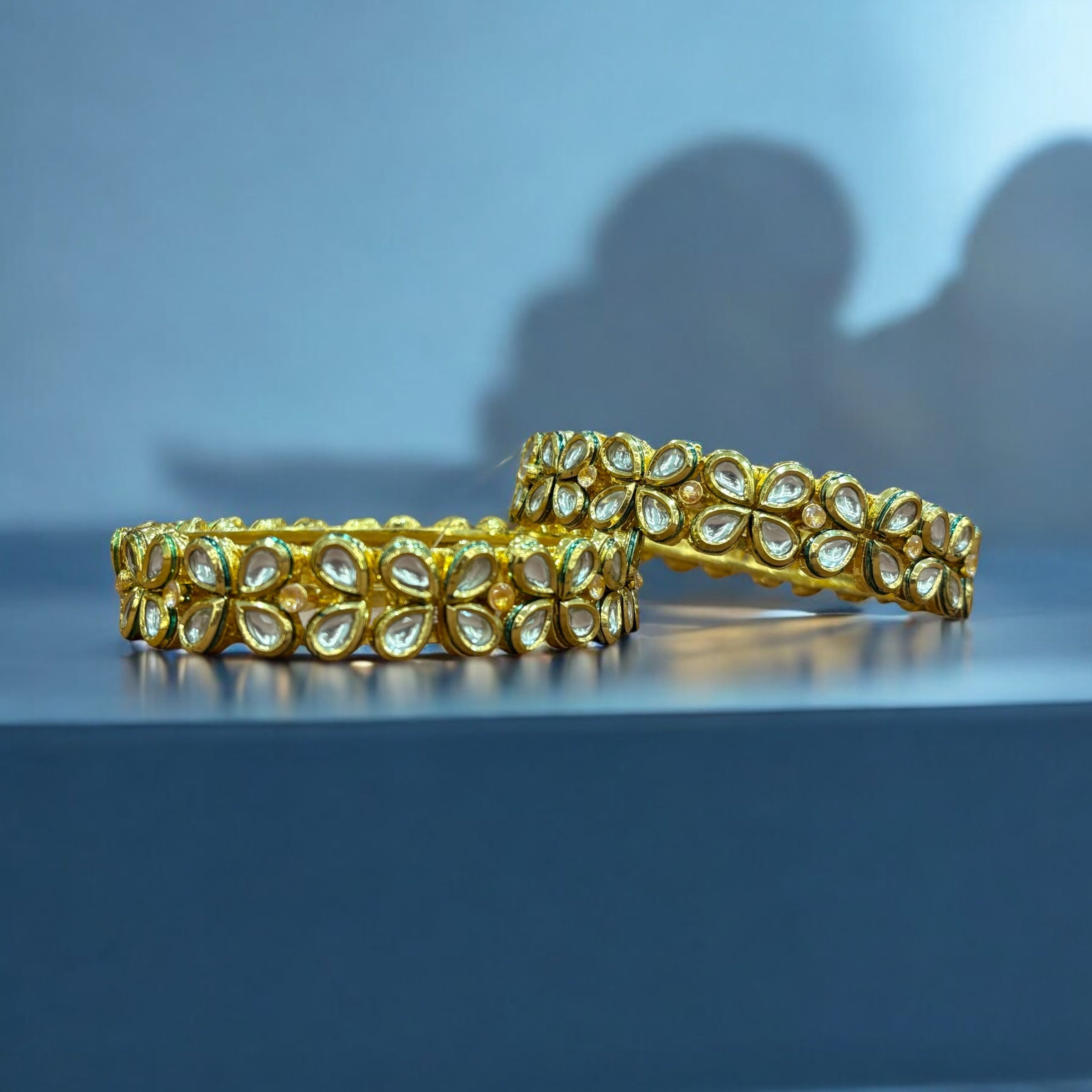 Kundan bangles