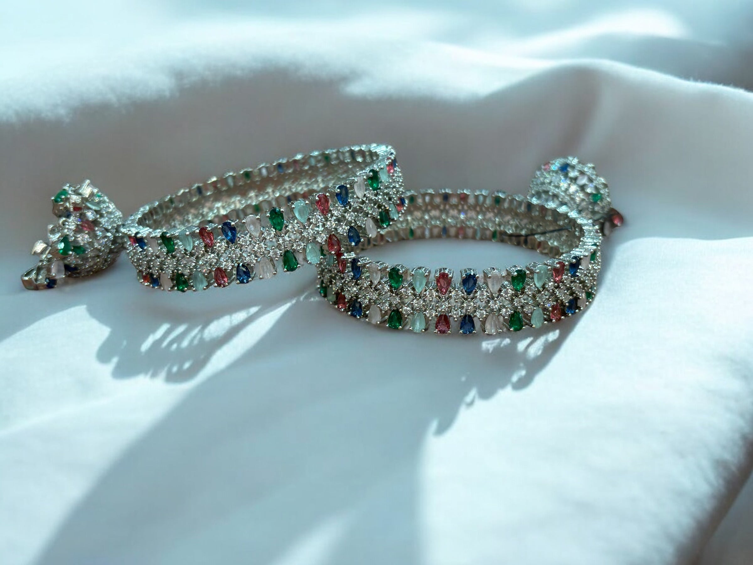Diamond Bangles with jhumki