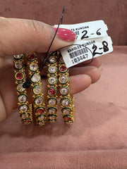 Kundan bangles
