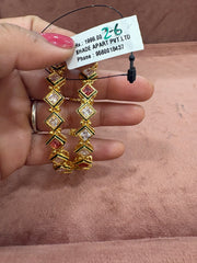 Kundan bangles