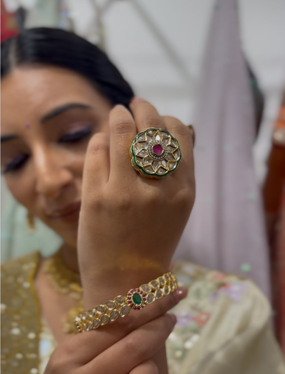 Elegant Kundan Ring