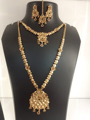 Traditional Antique Gold Necklace Set