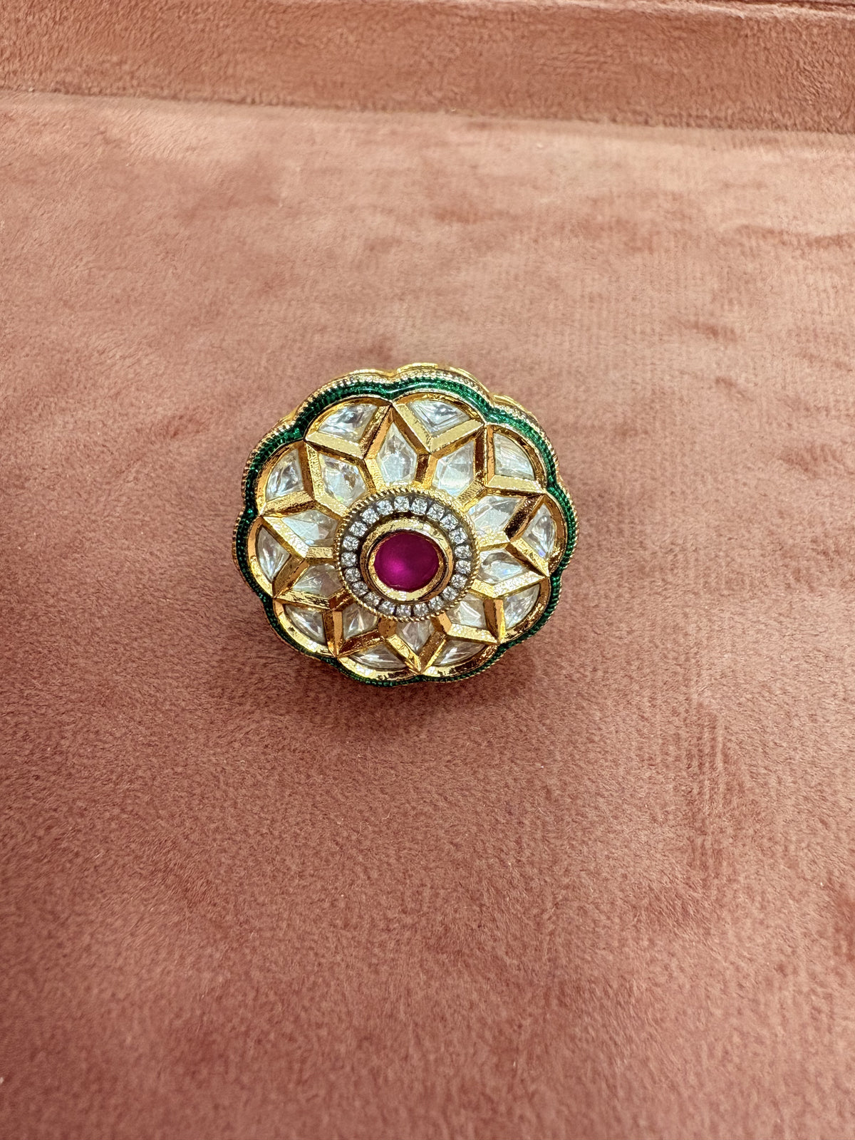 Elegant Kundan Ring