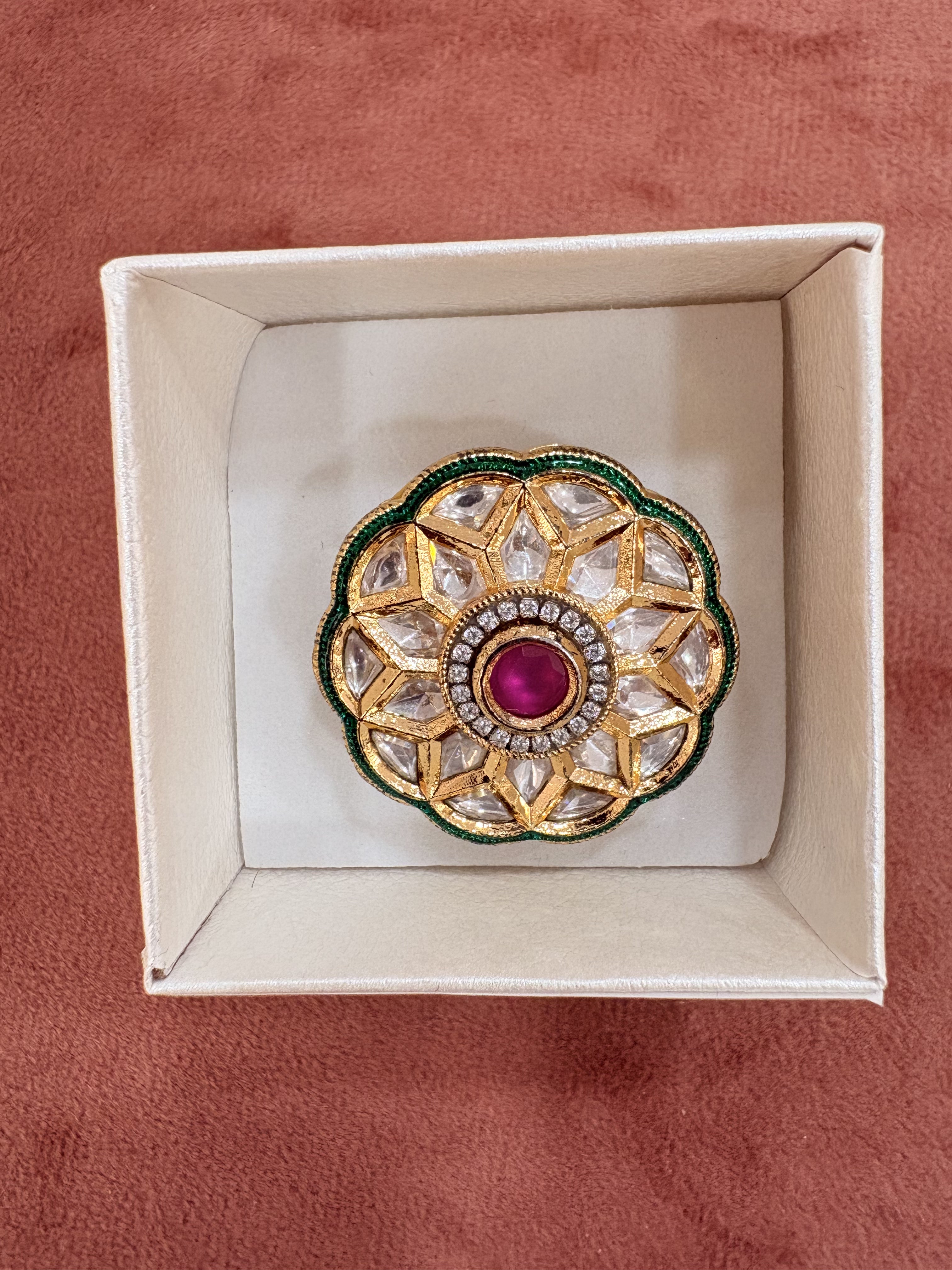 Elegant Kundan Ring