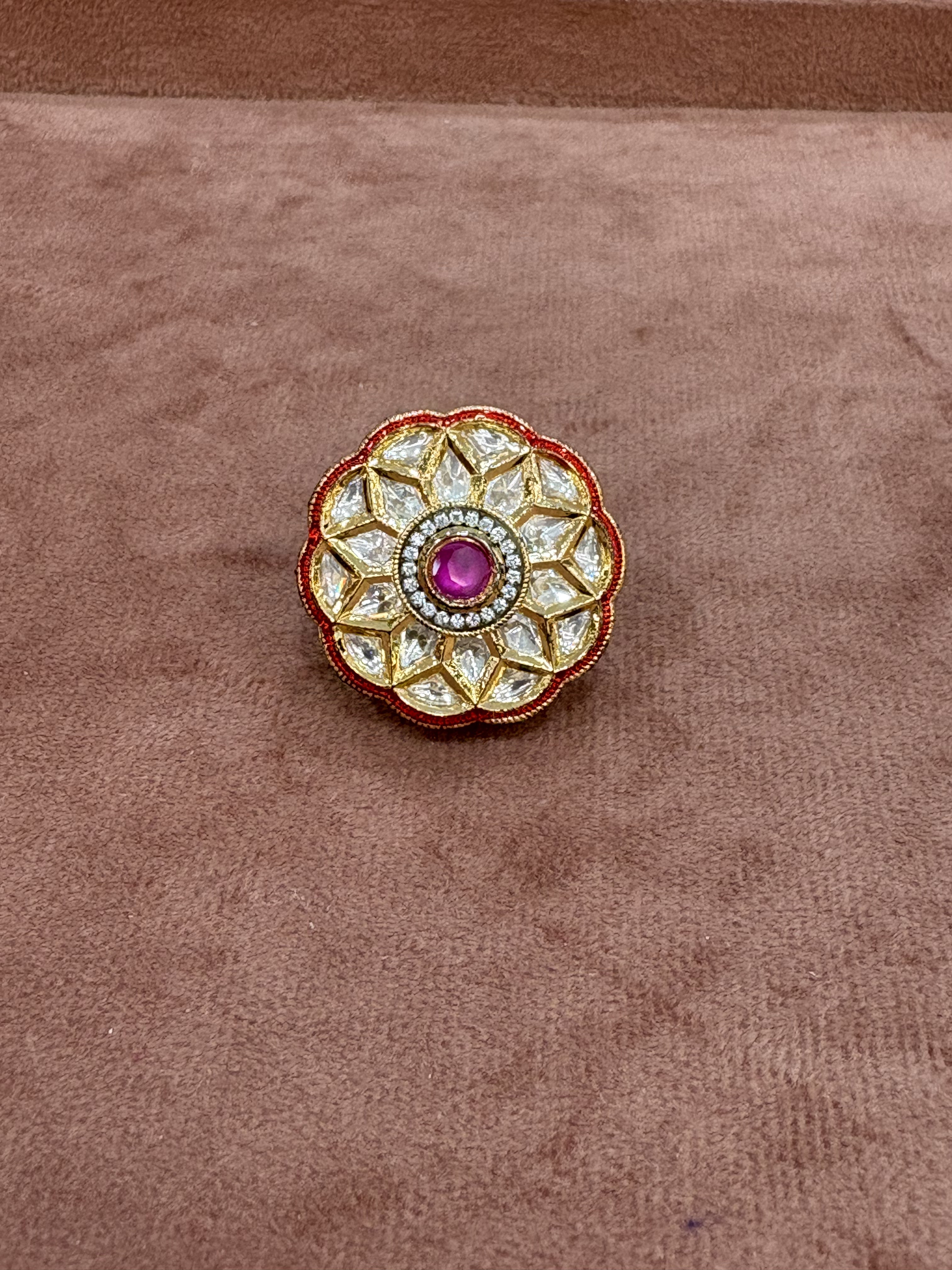 Elegant Kundan Ring