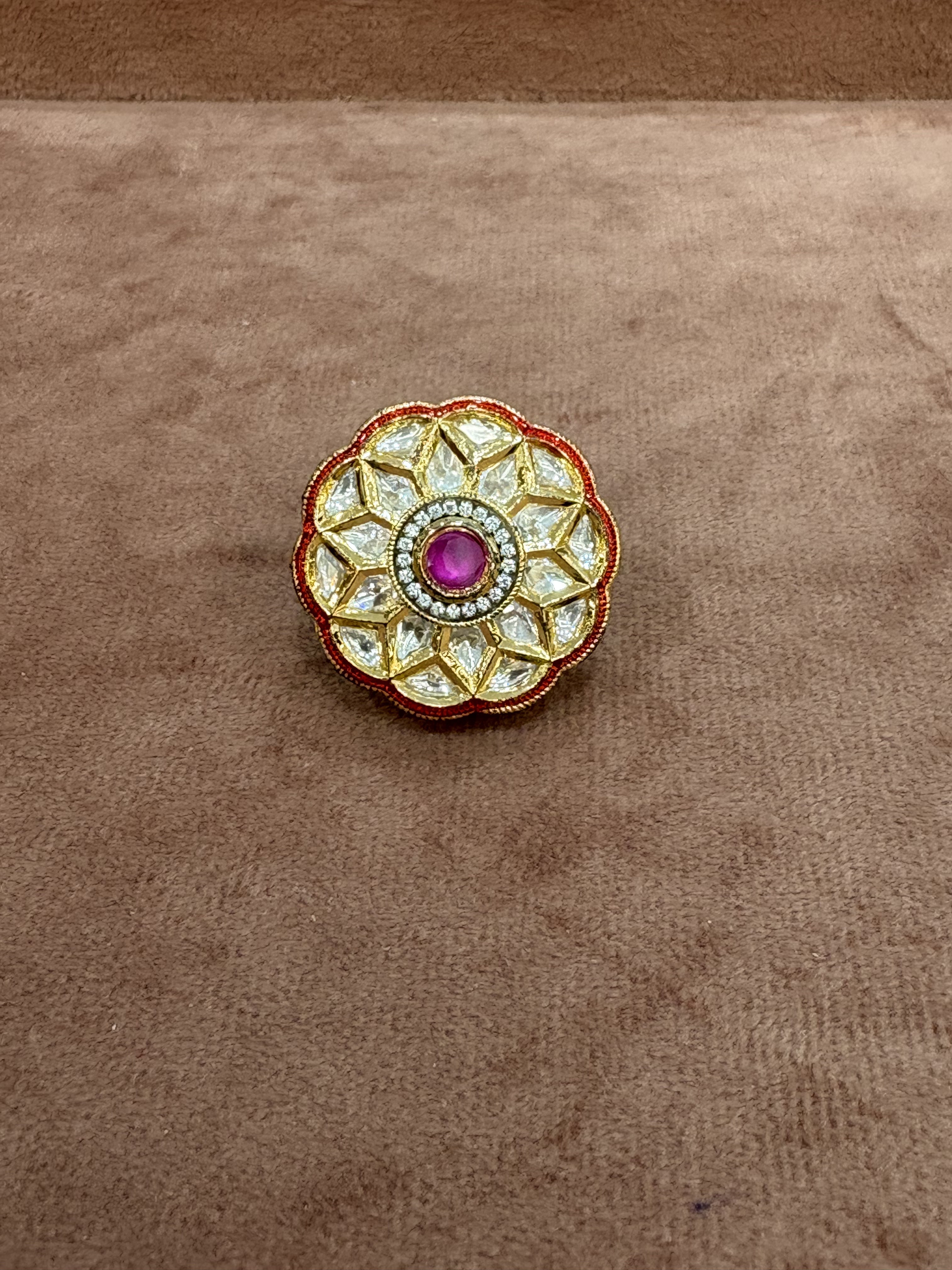 Elegant Kundan Ring