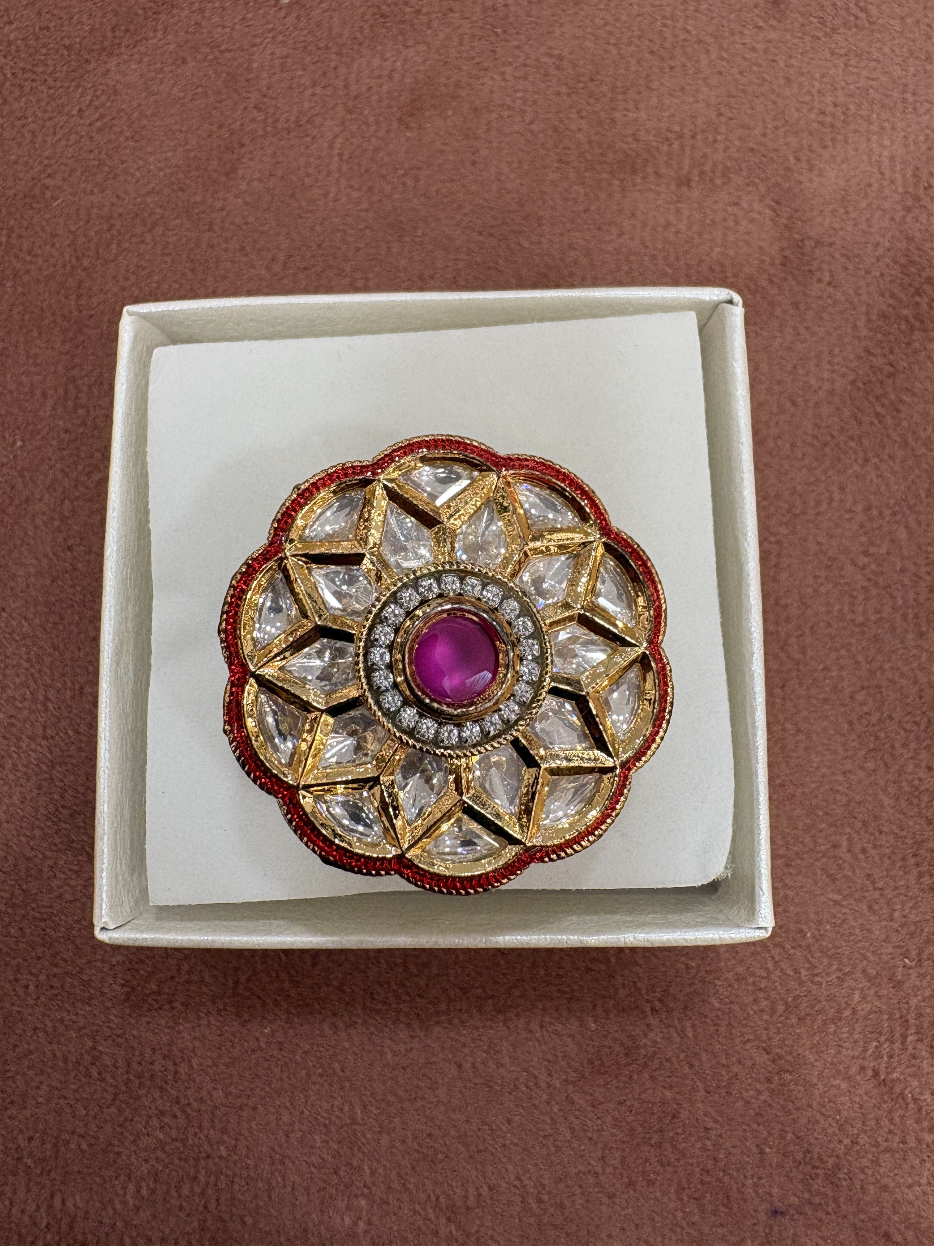 Elegant Kundan Ring