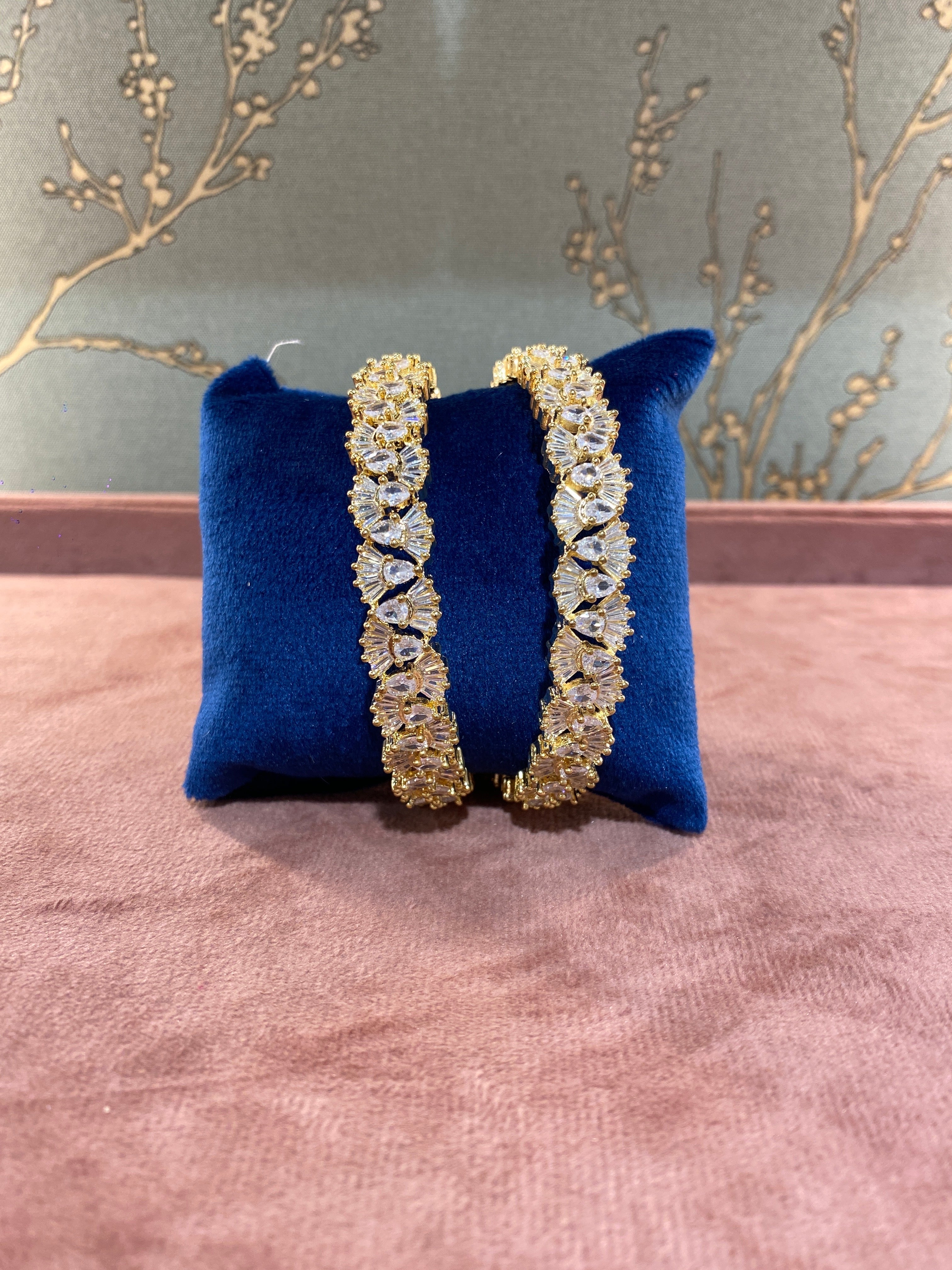 Golden Radiance Designer Bangles